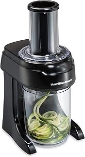 Hamilton Beach 3-in-1 Electric Vegetable Spiralizer for Veggie Noodles, ...