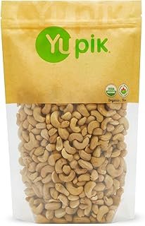 Yupik Organic Raw Cashews, 2.2 lb (35.2 oz), Kosher, Gluten-Free, Non-GM...