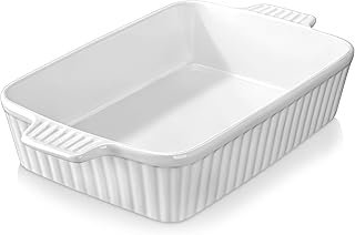 MALACASA 4.4 QT Baking Dish, 9x13 Large Casserole Dish for Oven, Ceramic...