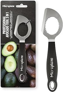 Microplane Avocado Tool | 3-in-1 Stainless Steel Avocado Slicer Tool, Pi...
