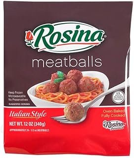 Rosina Food Traditional Italian Meatball, 12 Ounce -- 12 per case.