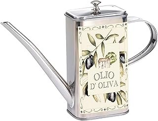 Fox Run Stainless Steel Olive Oil Dispenser With No Drip Spout, 16 Ounces