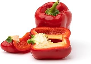 Fresh Organic Red Bell Peppers by RawJoy Farms, 1 Pound