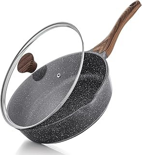 SENSARTE Nonstick Skillet, Deep Frying Pan 10/11/12-inch, Saute Pan with...