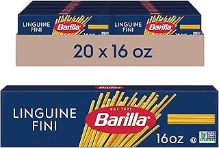 Barilla Linguine Fini Pasta, 16 oz. Box (Pack of 20) - Non-GMO, Made wit...