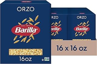 Barilla Orzo Pasta, 16 oz. Box (Pack of 16) - Non-GMO, Made with Durum W...