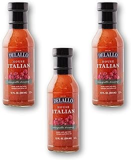 DeLallo House Italian Dressing, Made with Red Wine Vinegar and Extra Vir...