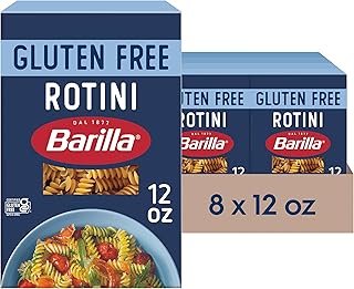 Barilla Gluten Free Rotini Pasta, 12 Ounce (Pack of 8) - Non-GMO Gluten ...