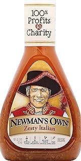 Newman's Own Zesty Italian Salad Dressing, 16-oz. (Pack of 6)
