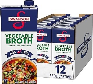 SWANSON S Vegetable Broth, 32 oz Carton (12 Pack)
