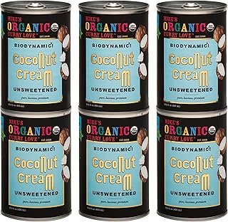 Biodynamic & Organic Unsweetened Coconut Cream | Case of 6 x 13.5 fl oz ...