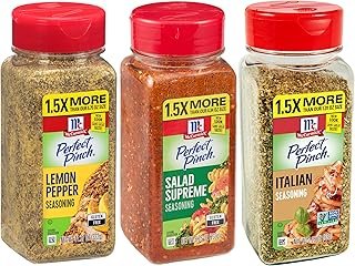 McCormick Perfect Pinch Seasoning Variety Pack, Lemon Pepper, Salad Supr...