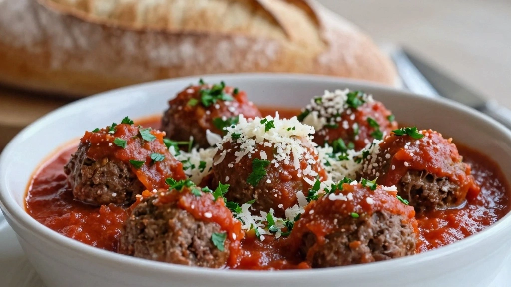 Authentic Italian Meatballs Recipe (Step-by-Step Guide) - Step 10: Serve and Garnish 1