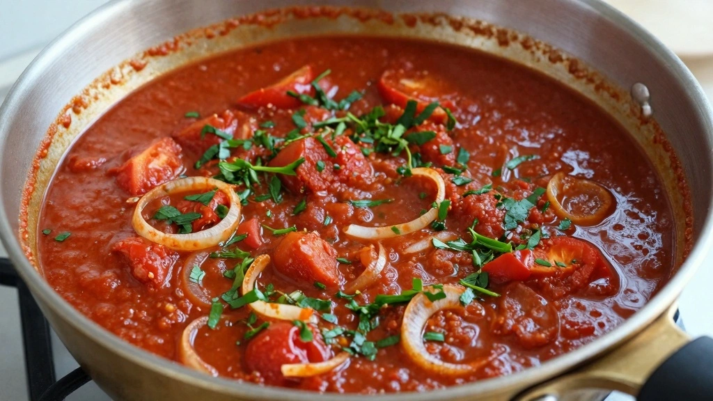 Authentic Italian Meatballs Recipe (Step-by-Step Guide) - Step 7: Prepare the Tomato Sauce 1