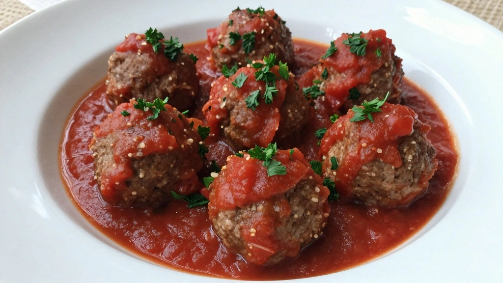 Easy Homemade Italian Meatballs Recipe (No Breadcrumbs) - Step 8: Serve 1