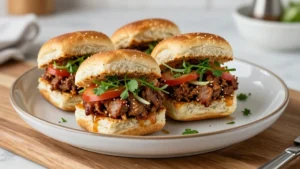 Easy Hot Italian Sliders Recipe (Game Day Appetizer)