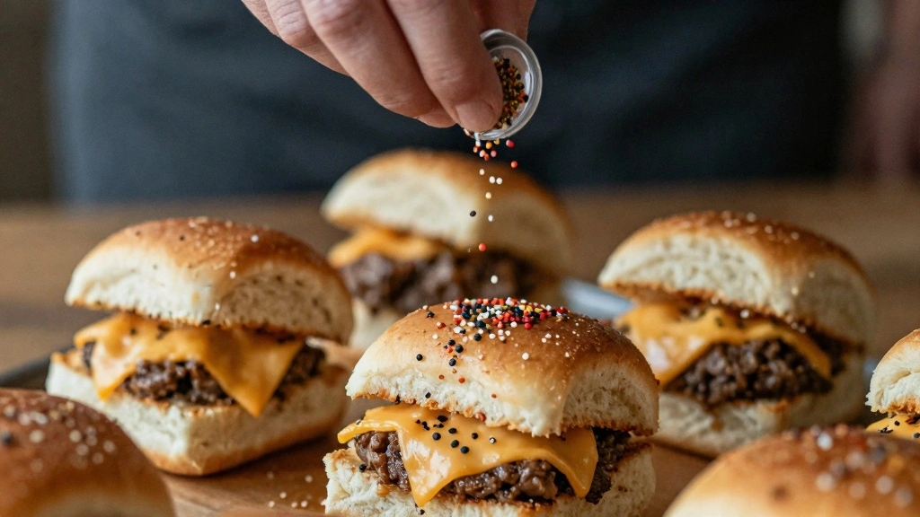 Easy Hot Italian Sliders Recipe (Game Day Appetizer) - Step 6: Season the Sliders 1