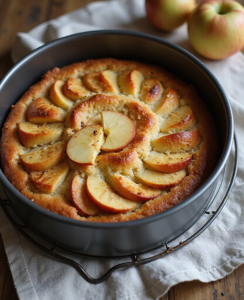 French Apple Cake Recipe (Rustic Country-Style Dessert) - Step 8: Prepare the Topping 1
