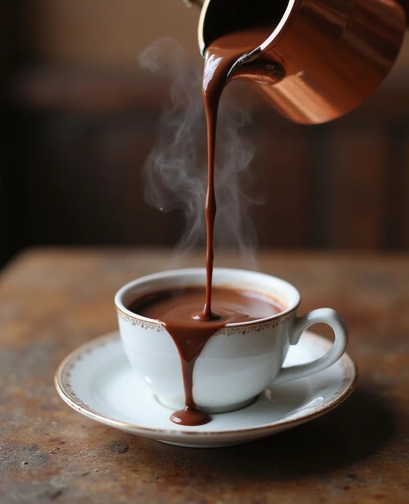 French Hot Chocolate Recipe (Thick and Velvety Drinking Chocolate) - Step 3: Add Chocolate 1