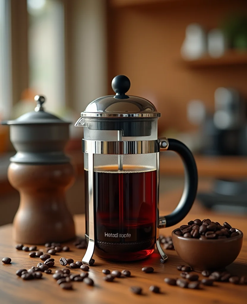 French Press Coffee How to Make (Perfect French Press Coffee Recipe) - Step 4: Pour Water Over Coffee 1