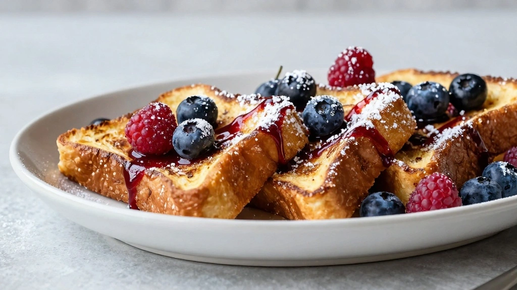 French Toast with Sourdough Bread Recipe (Crispy and Custardy) - Step 8: Garnish and Serve 1